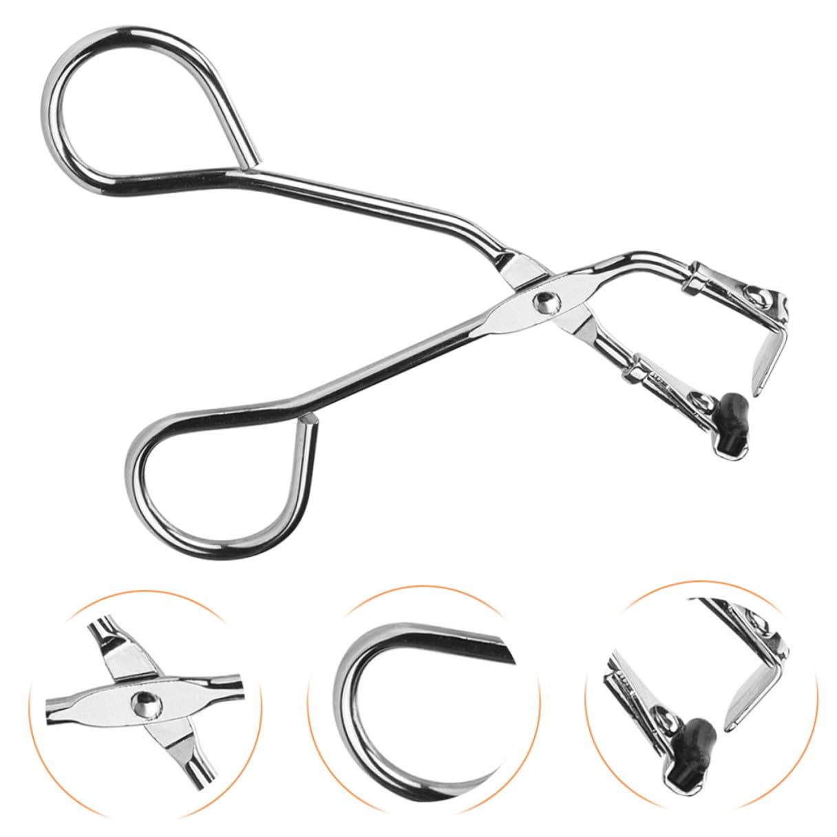Piegaciglia in Acciaio Inossidabile Portatile, Strumento Per Arricciare Ciglia Design Ergonomico, Per Trucco Occhi Naturale Da Donna, Facile Da Usare in Viaggio e Quotidiano