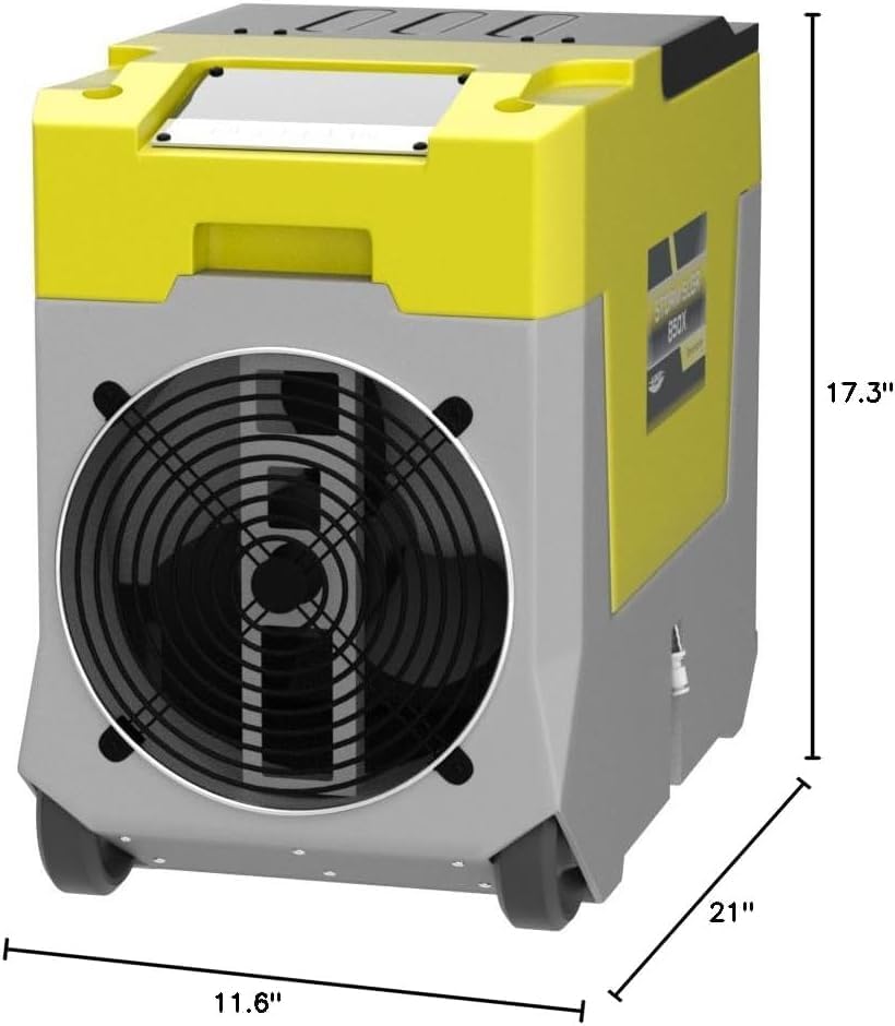 Miniatura 8 de ALORAIR Deshumidificador comercial de 180 pintas con bomba de control WiFi inteligente, Storm SLGR 850X deshumidificador industrial para restaurar