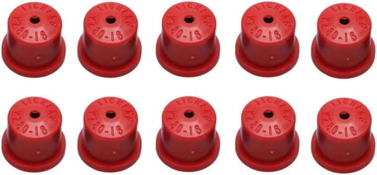 10PCS Agriculture Drone Atomization Hollow Cone Nozzle Misting Sprinkler Garden Accessory Drone Parts(KZ80-16 red)