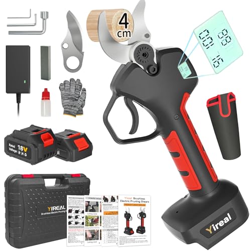 Electric pruning shears, Pruning shears, cordless rechargeable pruning shears, with a cutting...