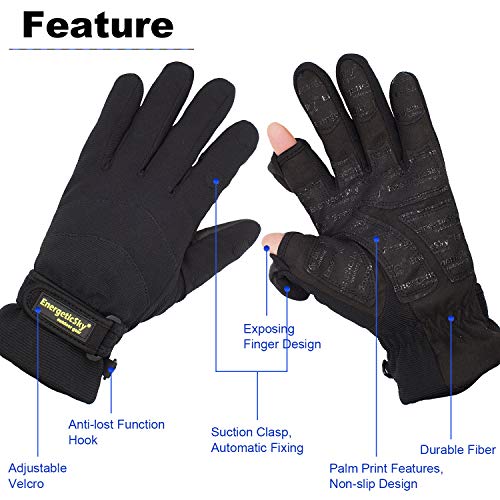 image for EnergeticSky Waterproof Winter Gloves,3M Thinsulate Ski & Snowboard Gl