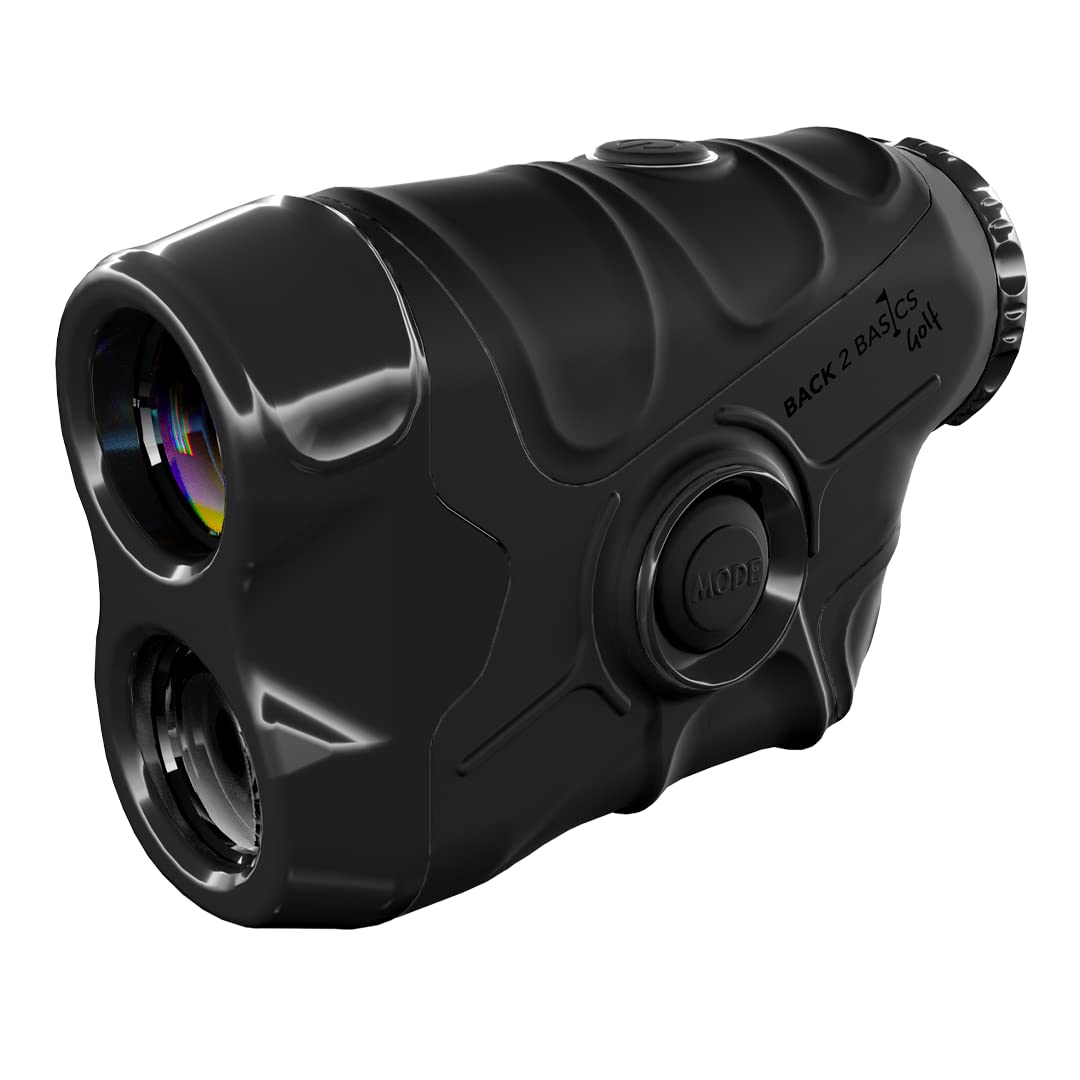 BACK 2 BASICS GOLFPro Vision Golf Rangefinder with Slope, 8X Zoom, 800 Yards | Waterproof Range Finder with 3 Modes | Adjustable Lens | Golf Distance Yardage Device | Premium Golf Gear