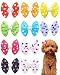 PET SHOW Dot Small Dogs Hair Bows with Clips Bowknot French Barrette Clips for Pet Puppy Cat Grooming Hair Accessories Topknot Pack of 10