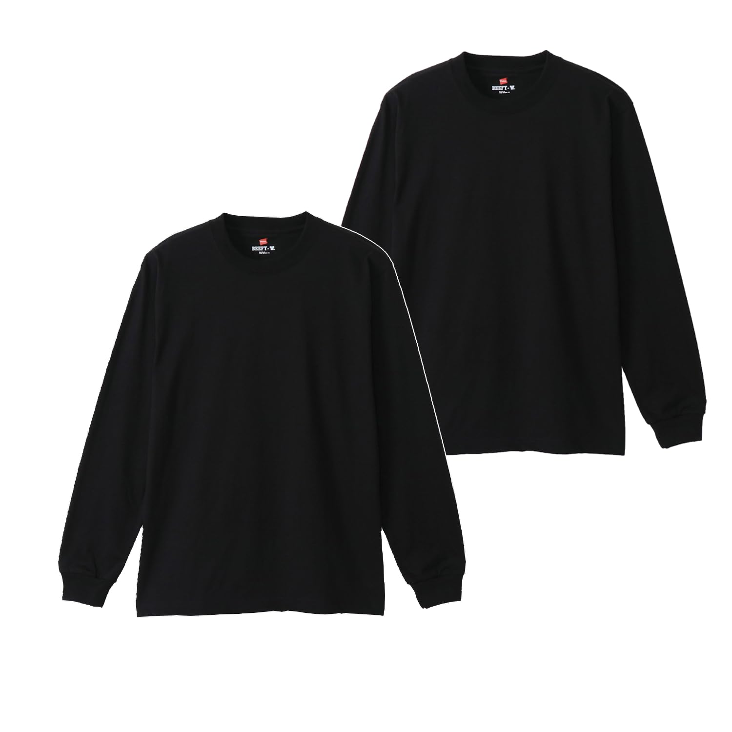 Tシャツ 長袖 丸首 BEEFY-T 綿100% 丸胴仕様 タグレス仕様 ビーフ…