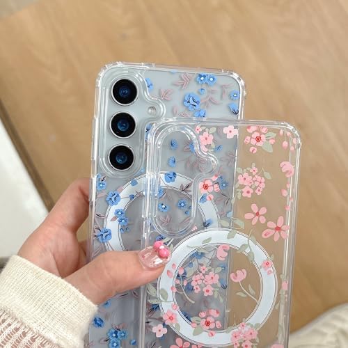 Coque antichoc Samsung S25 FE Magsafe transparente pour femmes