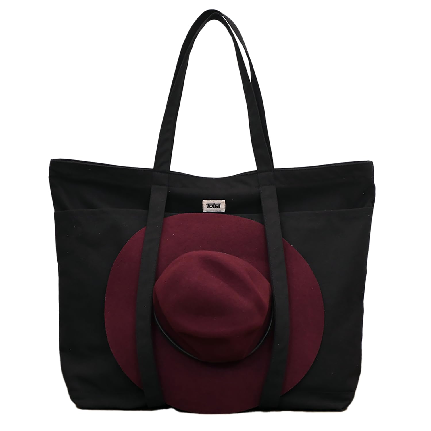 100% Cotton Beach Bag, Spacious & Durable, Unisex Travel Tote with Zipper Closure, Eco-Friendly, Perfect for Beach, Vacation & Daily Use, (56x12x40 cm)