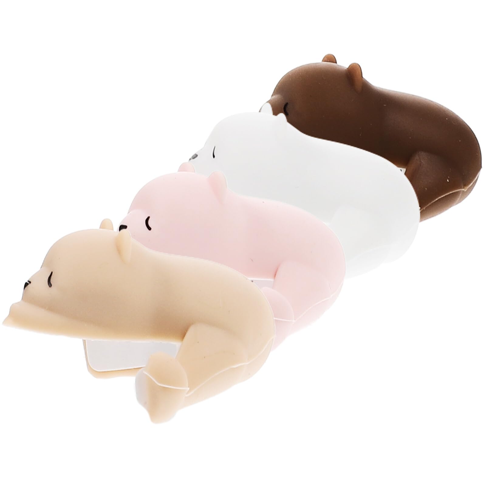 TOYANDONA Protectores de Esquinas para Mesa de Silicona Diseño Animal Infantil Color y 4 Unidades Protección Antichoque para Muebles y Seguridad Infantil el Hogar
