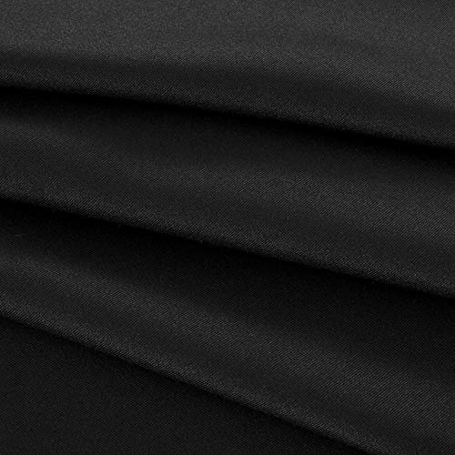 Image of Obstal Rectangle Table Cloth, Black, 60 x 102 Inch | Oil-Proof Spill-Proof Water Resistance Microfiber Tablecloth, Decorative Fabric Circular Table Cover for Outdoor /Indoor Use