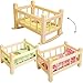 Produktbild alles-meine.de GmbH Holz - Puppenbett & Puppenwiege - UMBAUBAR - mit Bettzeug - 34 cm lang - Bett aus Naturholz - für Puppen - Decke & Kopfkissen - Wiege Kinderbett Baby - Puppe ..