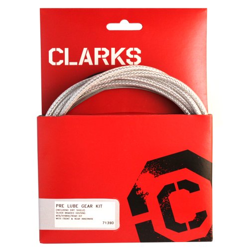 Image of Clarks Elite Universal Silver Braided Pre-Lubricated and Dirtshield Gear Kit W/ Outer Casing