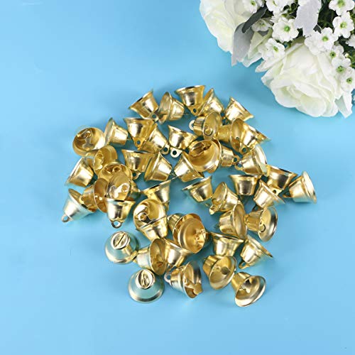 HEALLILY 100 Pcs Sinos da Liberdade de Ouro Sinos de Natal Jingle Bells Minic Sinos Artesanais Sinos