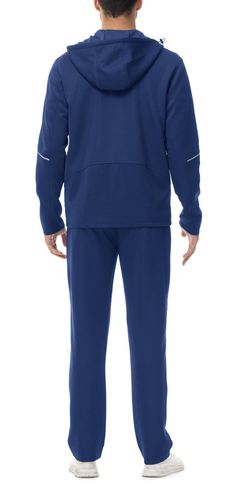 Rdruko Conjunto deportivo de 2 piezas para hombre, con capucha, para correr, entrenamiento, gimnasio, calentamiento, ropa deportiva