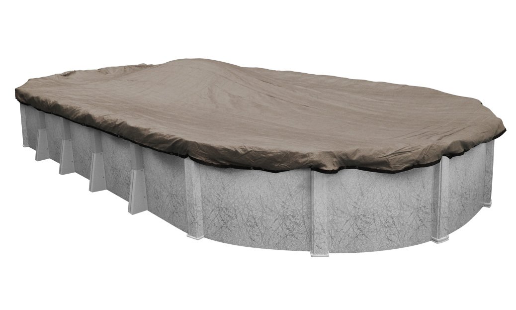 Robelle 431530-4 Premium Mesh XL Taupe Winter Cover for Oval Above Ground Swimming Pools, 15 x 30 Pool
