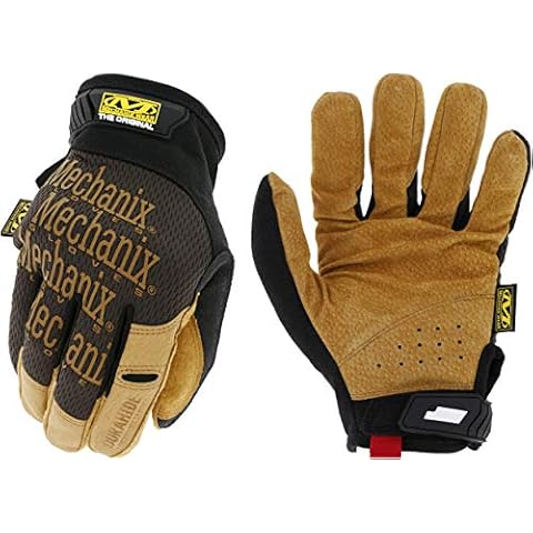 Mechanix Wear: The Original Durahide Leather Work Gloves with Secure Fit, Utility Gloves for Multi-purpose Use, Abrasion Resistant, Added Durability, Safety Gloves for Work (Brown, Medium) Cover
