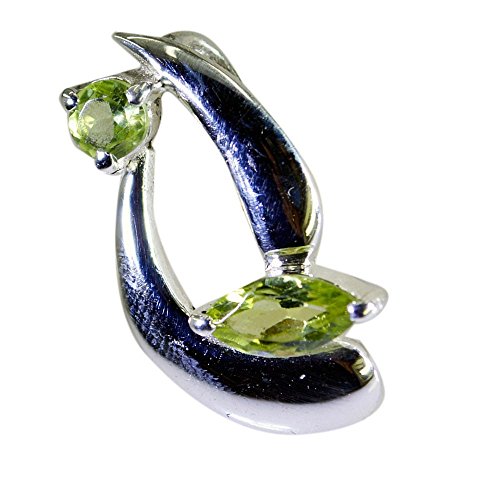 Péridot pendentif argent sterling anti-ternissement pour peaux sensibles