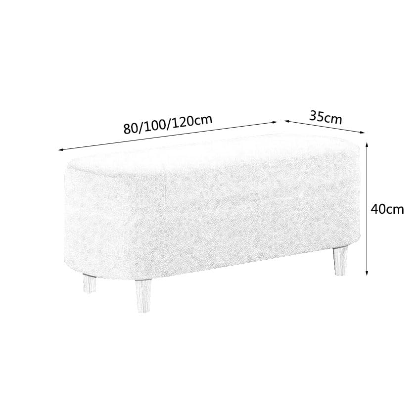 Repose-pieds en velours confortable et banc de lit multifonction