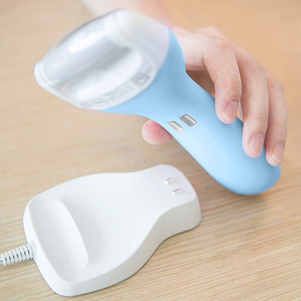 Removedor de callos eléctrico - Lima de pie recargable Afeitadora de callos Herramientas de pedicura para remover la piel dura, para callos de talones agrietados y piel muerta, Azul/Rosa (Color : Blu