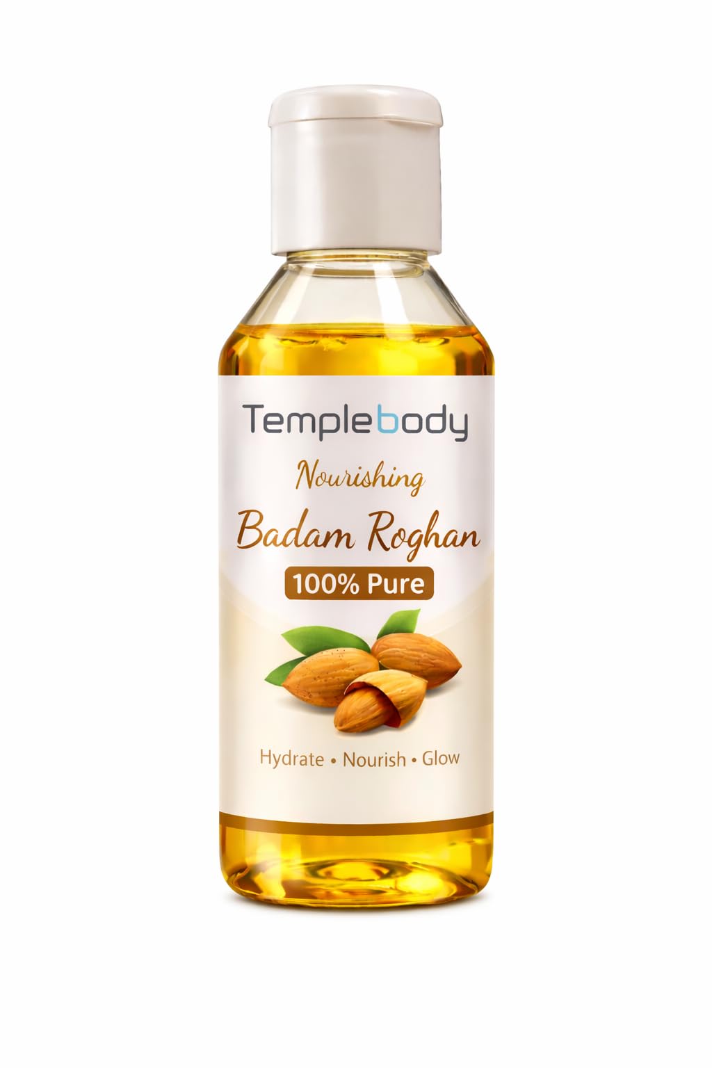 Nourishing Badam Roghan 100ml | 100% Pure Sweet Almond Oil | For Hair, Skin & Body | Cold Pressed | Hydrates, Nourishes & Adds Natural Glow (100ml)