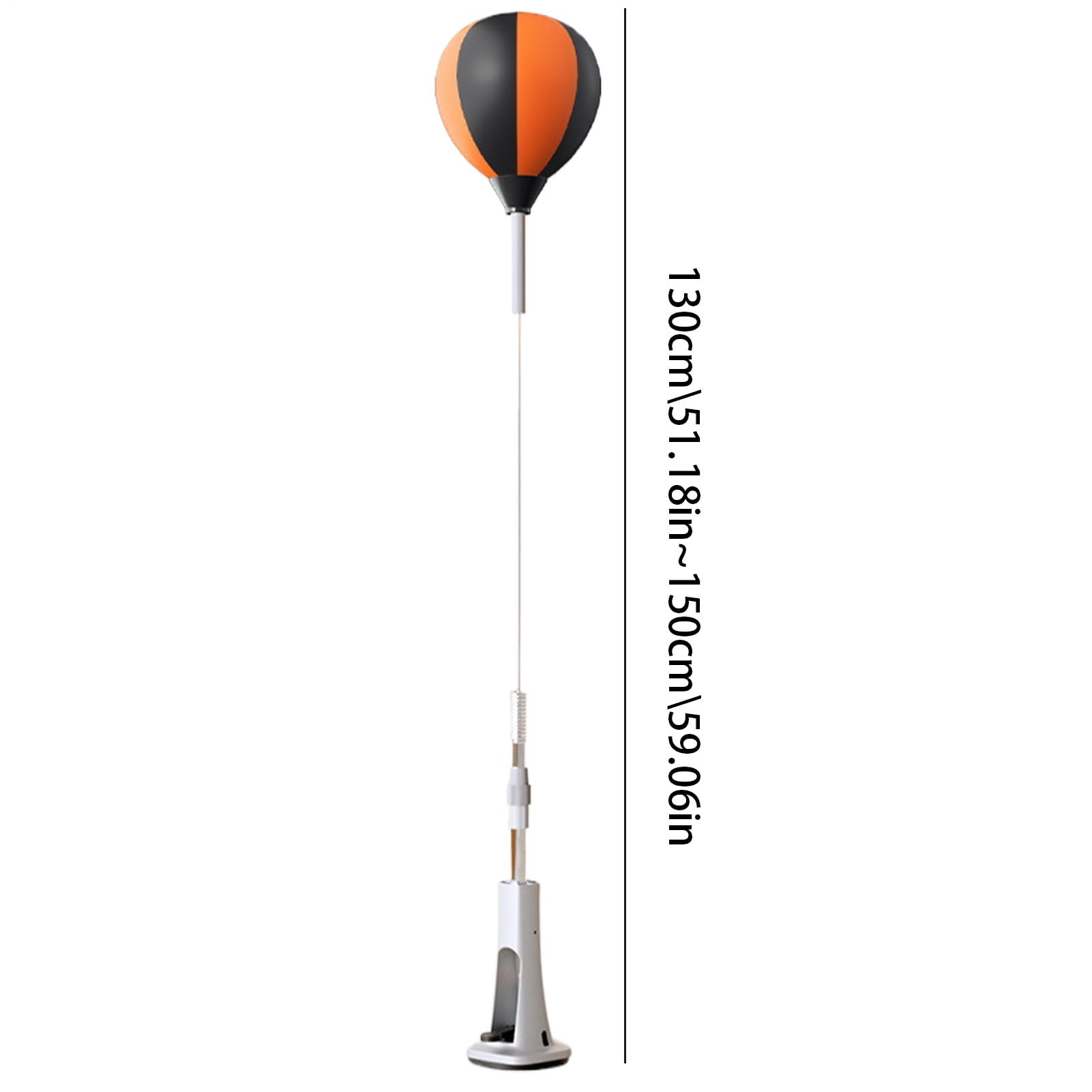 Bolsa de boxeo reflejo con soporte, bolsa de perforación independiente - Punching Reflex Ball Set - Rebote sólido, equipo de fitness, suministros de gimnasio ajustables en altura para aliviar el