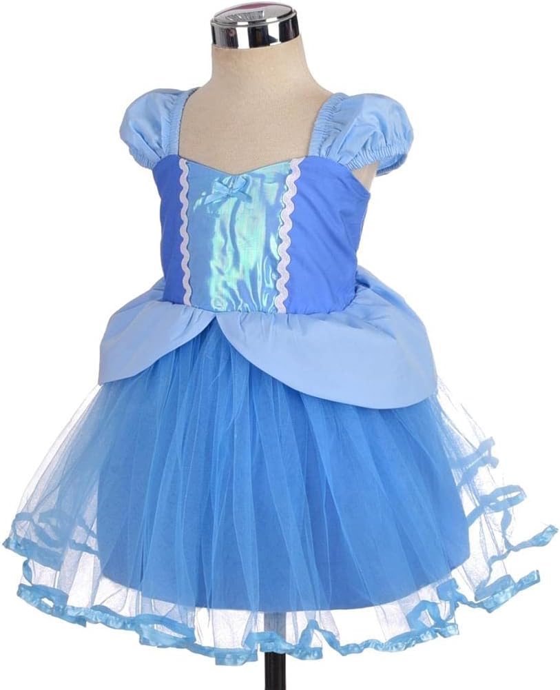 Lito Angels Princess Tulle Dress Up Costumes for Toddler Girls Fairy Tale Outfit Christmas Halloween Party with Accessories