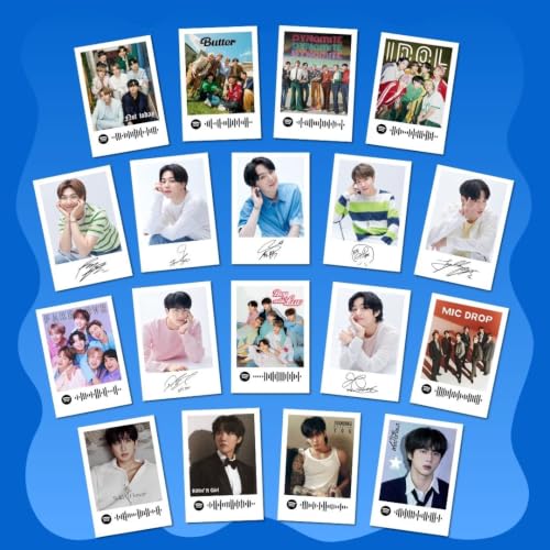 Image of Bangtan B-T-S Photocards | Jungkook Songs Mini Poster Kit (Set of 35) | Dynamite, Butter, Idol Songs Compact Size (8 x 6 cm) Posters for Phone Accessories, Bedroom, Office, Living room, Dorm room (C 075)