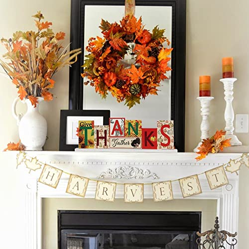 Thanksgiving Decorations And Christmas Decorations For Home, Double-Sided Festive Wooden Sign With Thanksgiving And Christmas For Home Decor, Decorative Sign For Table, Room, Tiered Tray,Mantel #TOP3