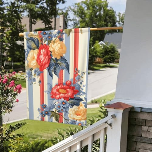 Drapeau de jardin grand format en tissu double face résistant aux fleurs d'extérieur - 5