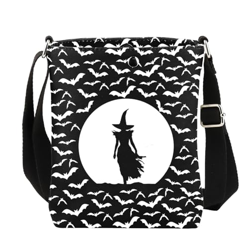 CMNIM Witch Crossbody Bag - Witch Gifts for Fans, Meditation & Halloween Party Favors