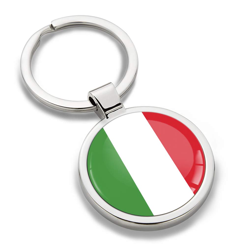 3D Metal Italy National Italian Flag Keyring Key Ring Accessories Men Women Keychain Gift KK 187