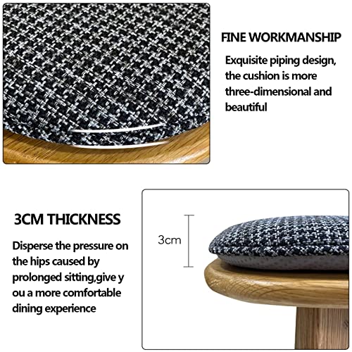Coussin de chaise de cuisine antidérapant lavable rouge x2