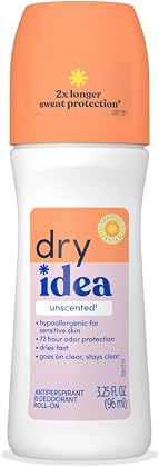 Dry Idea Anti-Perspirant Deodorant Roll-On Unscented 3.25 oz (Pack of 5)