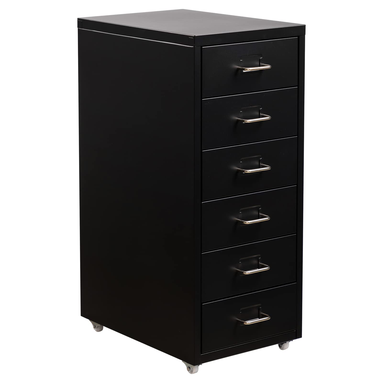 HollyHOME Mobile File Cabinet with 5 Drawers, Rolling File Organizer, Metal Storage Cabinet with Wheels for Home, Rolling Office File Cabinet with