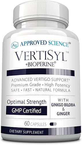 Approved Science VertiSyl - Ginkgo Biloba, jengibre, vitamina D3, BioPerine - 60 Cápsulas - 1 mes de suministro