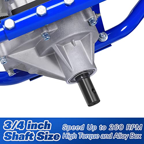 BILT HARD Post Hole Digger Gas Powered, 52cc 2.4 HP 2 Stroke Engine Earth Auger with 8" Drill Bit, EPA Compliant Post Hole Auger