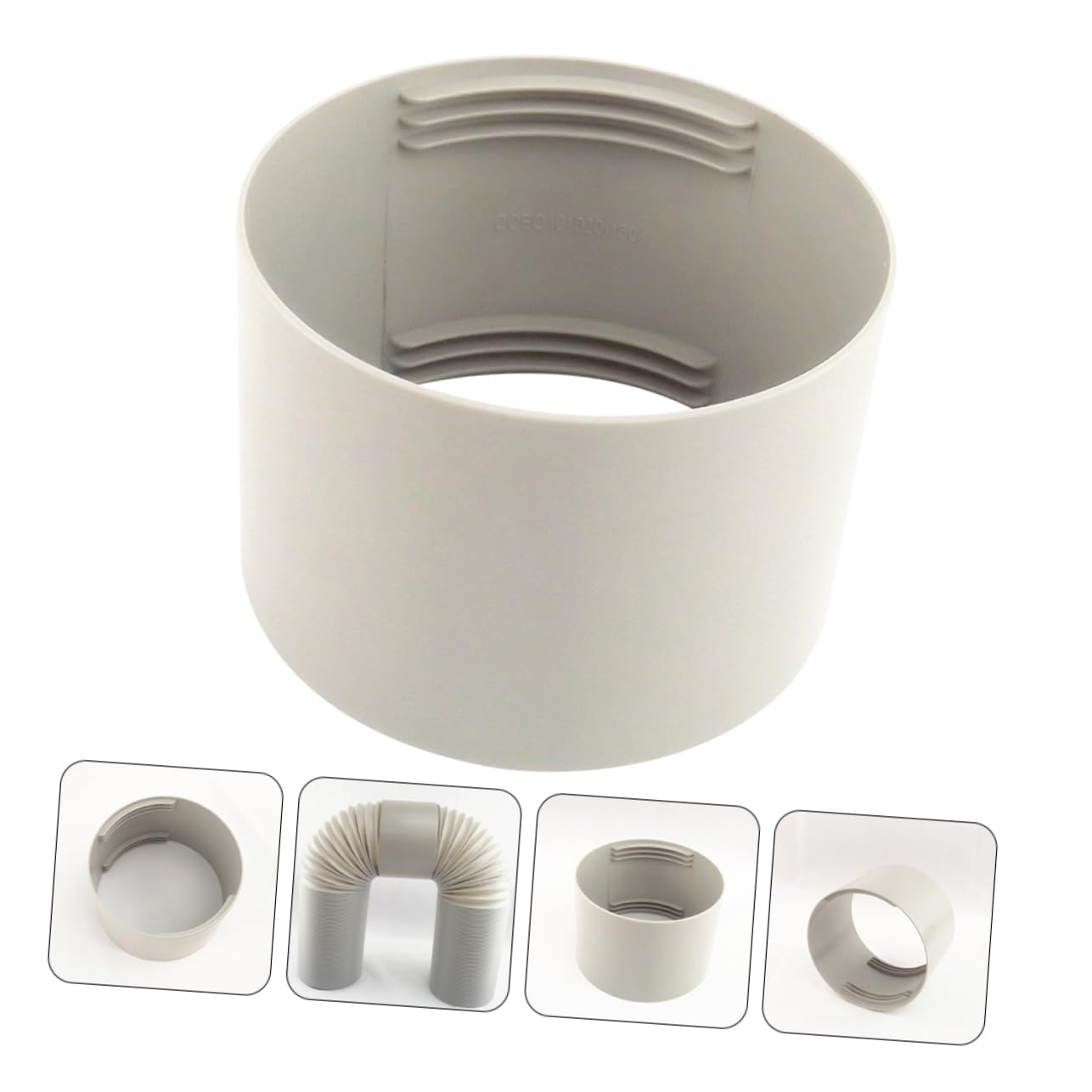 STOBAZA 3pezzi Accoppiatore Tubo Scarico Condizionatore Portatile Adattatore Per Tubo Di Scarico Facile Installazione Senza Viti Compatibile Con Condizionatori Sinistro e Destro Materiale