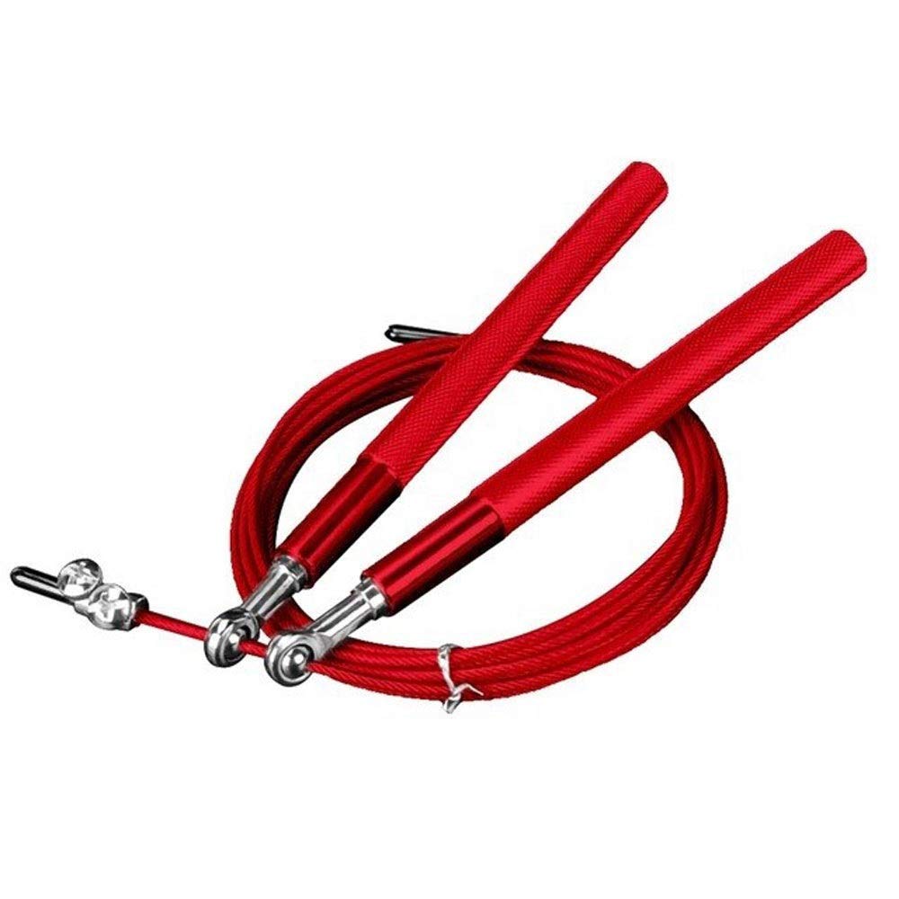 XIANGFATS Cuerda Saltar Ajustable de la Cuerda de Acero de Alta Velocidad de Salto Doble rodamiento Gimnasio comba de Saltar la Cuerda Ejercicio Fitness Equipment Saltar la Cuerda (Color : 2)