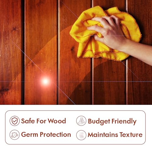 Quiclean All New Wood Shine Spray For Furniture 500ml | Natural Ply Cleaner, Shiner & Conditioner | Woods Polish For Furniture, Laminates & Flooring | Cleans, Protects & Shines Wood | PK Of 1