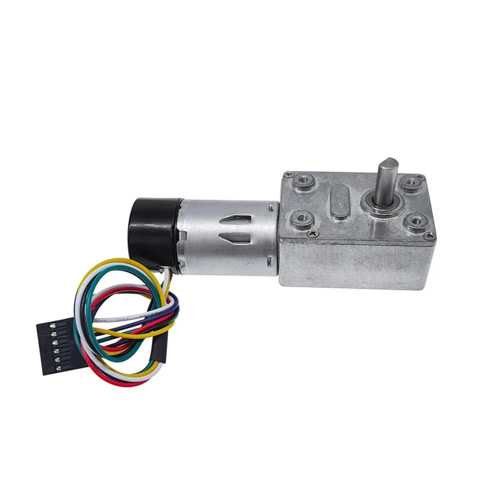 ZGY370EC Gleichstrommotor mit Hallengeber, 11PPR, JGY370, Encode, DC 12 V, Schneckengetriebemotor, hohes Drehmoment, 5–200 U/min