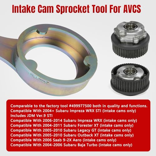 Image of Intake Exhaust Cam Sprocket Install and Remove Wrench Holder Tool Kit Compatible With Subaru AVCS JDM And STD