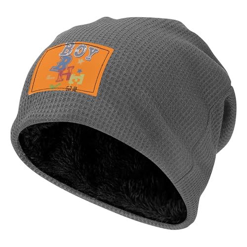 Bonnet gris 7 extensible et léger avec chiffres colorés pour homme et femme