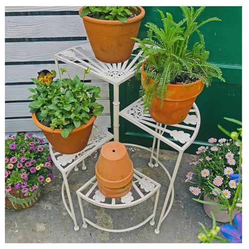 Support à plantes rotatif pour aménager un coin de verdure sur votre balcon