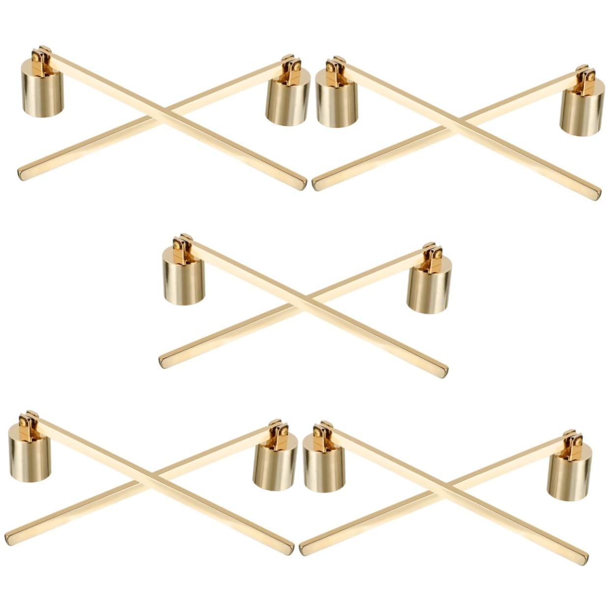 Amosfun 10stücke Vintage Kerzenlöscher Mit Langem Griff Sicheres Auslöschen Von Kerzenflammen Für Duftkerzen Und Dekorative Zwecke