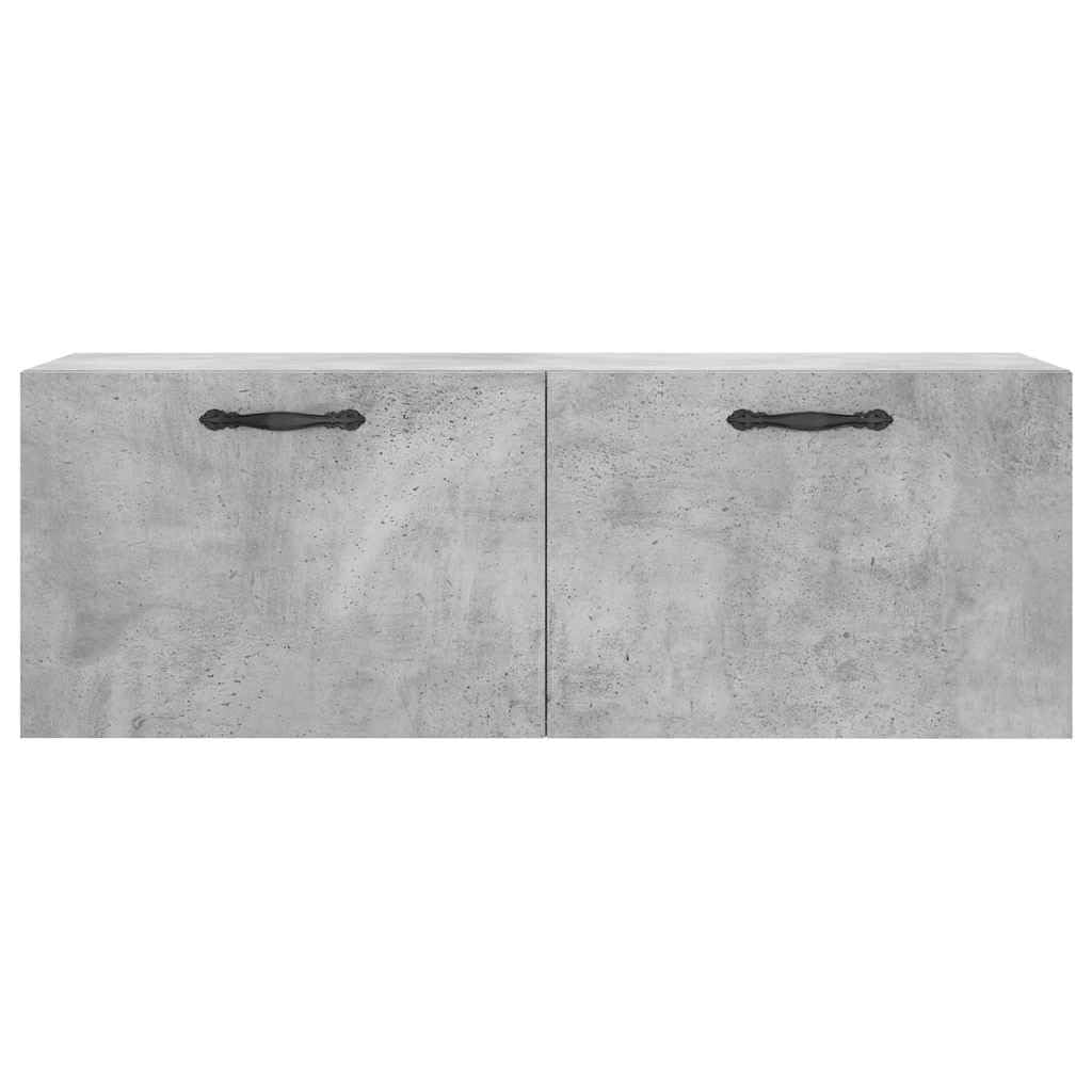 Armadio da parete per soggiorno, in legno, 100 x 36,5 x 35 cm, grigio cemento