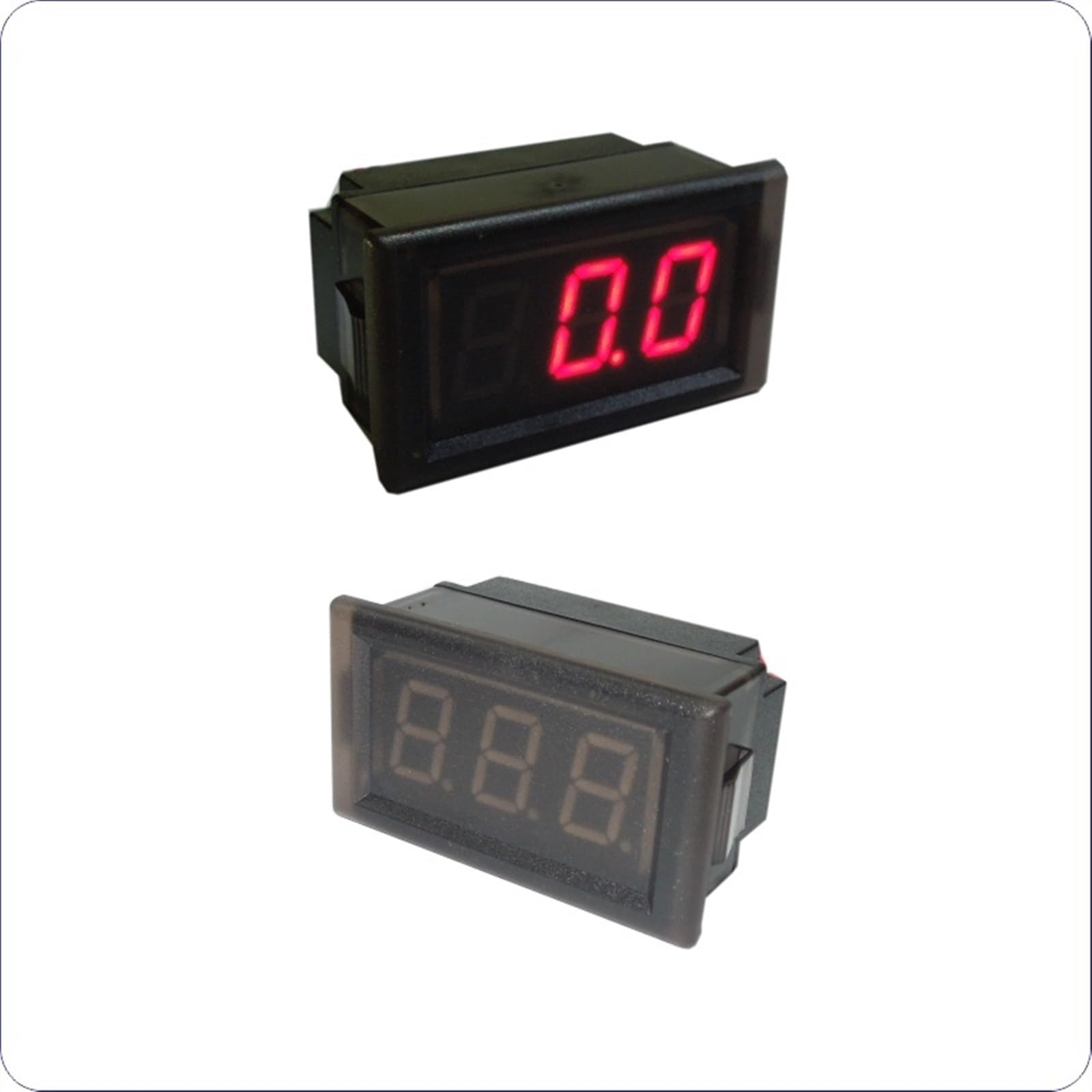 Voltímetro CC resistente al agua con tres cables, 10 Uds., 0-30V, 100V, 300V, 600V, LED, pantalla de 0,52 pulgadas, medidor de Panel de voltios, CC 3,3-30V (Size : DC0-100V)