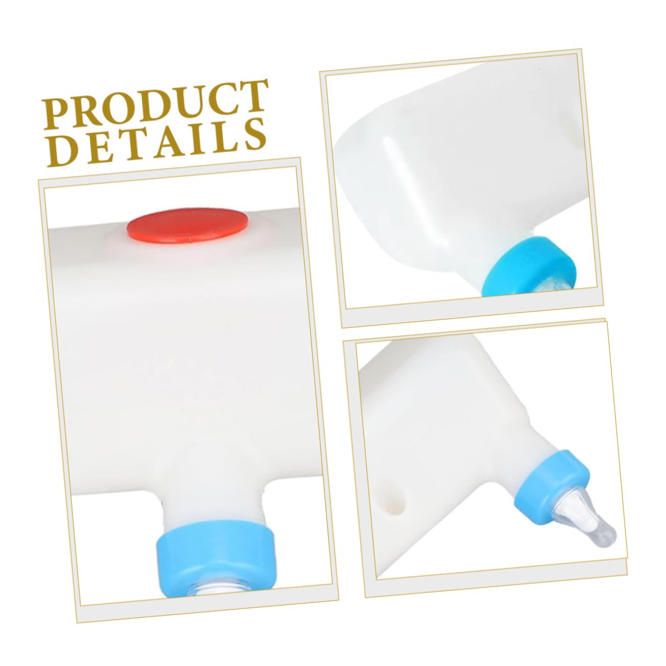 BESPORTBLE 2piezas Alimentador Múltiple De Leche Para Corderos y Lechones Herramienta De Alimentación Farmacéutica Dispositivo De Bebida Ligero y Seguro Para Ganadería Para Granjas De