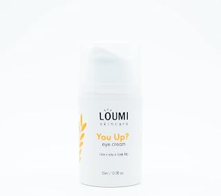 LOUMI Skincare You Up? Rose Hip Eye Cream | Brightening, Hydrating Under-Eye Cream | Reduces Dark Circles, Puffiness & Wrinkles | Rice, Soy & Rosehip Collagen Boost | Natural, Vegan, Cruelty-Free 1oz