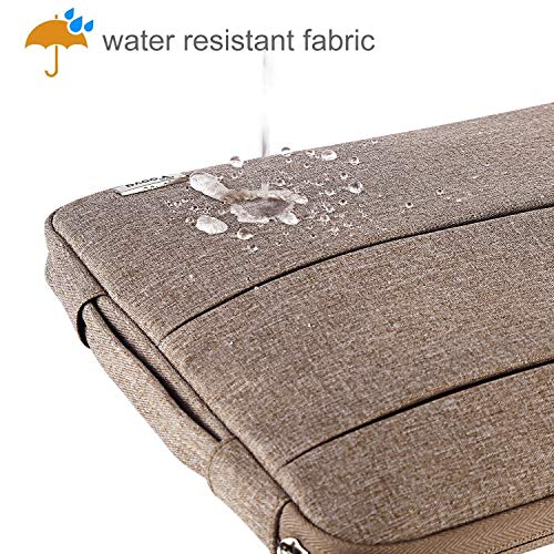 V Voova 14 15 15.6 Inch Laptop Sleeve Case,Slim Computer Cover Bag with Handle Compatible with MacBook Pro 16,Surface Book 3 15,Chromebook 14,Acer Aspire 5,HP Pavilion,Lenovo Yoga,Khaki - Thumbnail 4