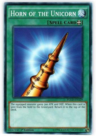 YU-GI-OH! - Cuerno del Unicornio (YGLD-ENA29) - Mazos legendarios de Yugi - 1ª Edición - Común