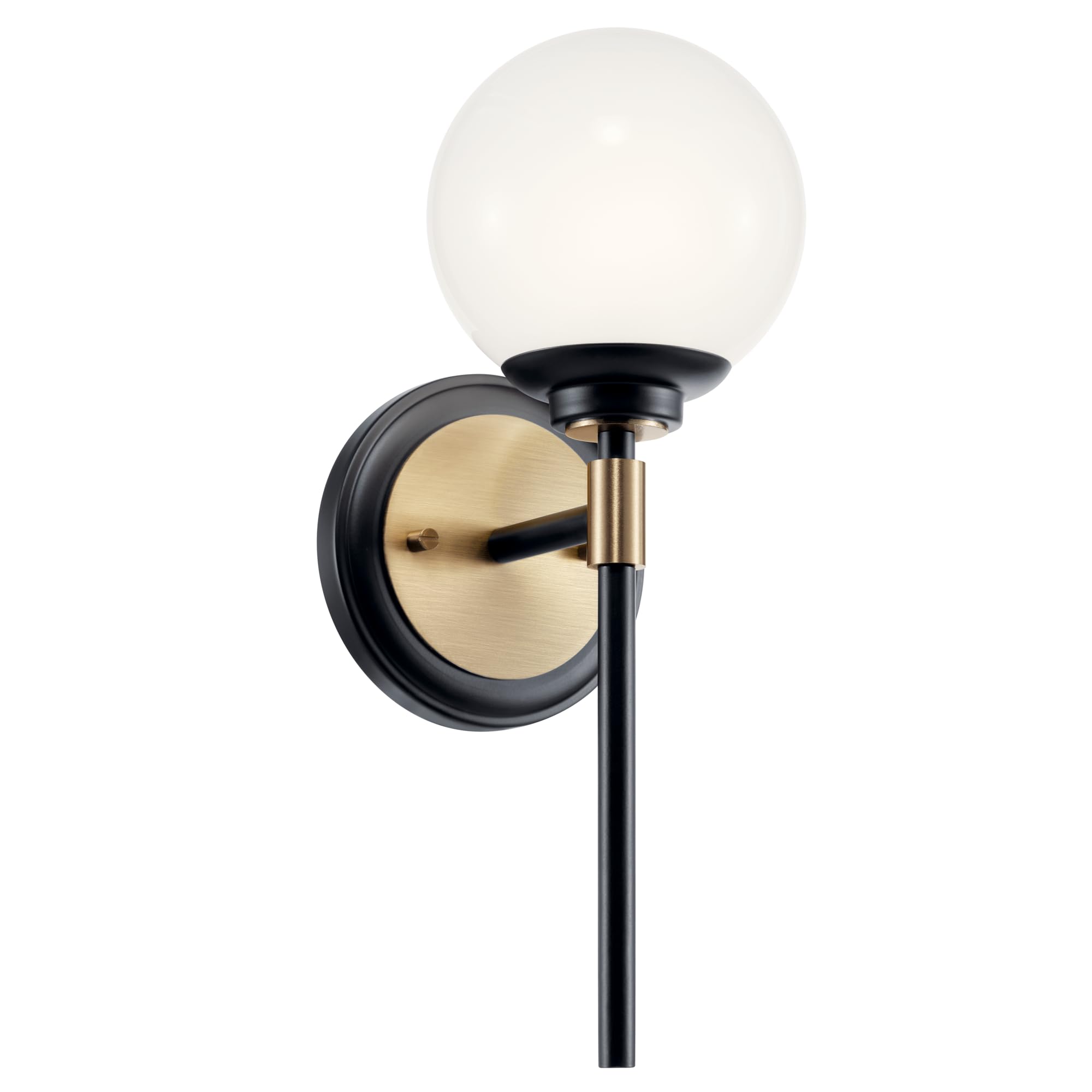 Kichler Benno 13.75" 1-Light Wall Sconce Light, Black Bronze
