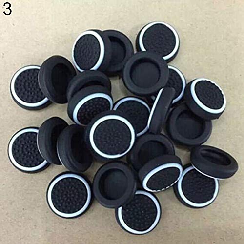 Glamsville Soft Silicone Controller Thumb Stick Grip Joystick Button Cap Cover for PlayStation3/4 Black&White Glamsville Soft Silicone Controller Thumb Stick Grip Joystick Button Cap Cover for PlayStation3/4 Black&White